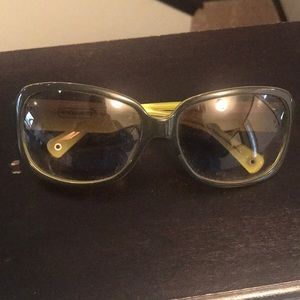 Women’s used Olive Coach sunglasses